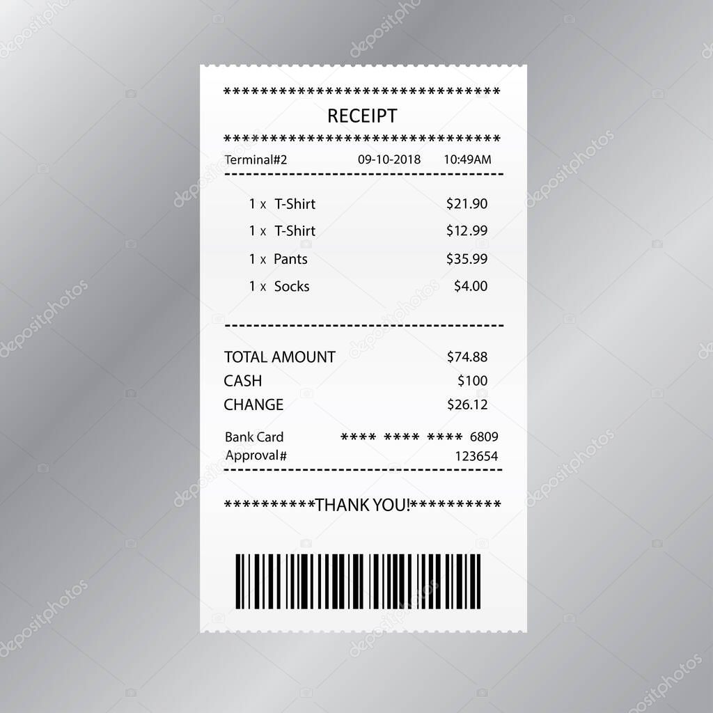 Invoice And Receipt Template from st3.depositphotos.com