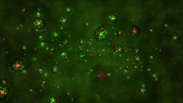 Covid 科罗纳威斯动画背景头孢病毒在全球的传播 — 图库视频影像