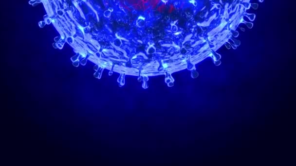 Covid Коронавірус Анімований Фон Моделі Вірусів — стокове відео