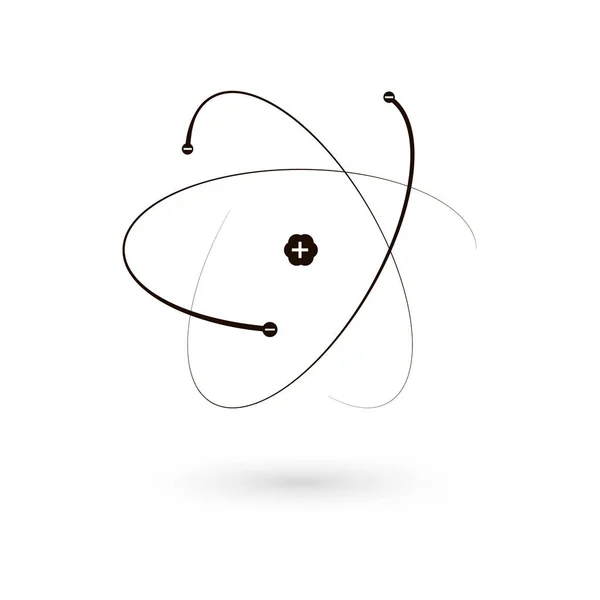 Struktur des Atoms. Atom-Symbol. Vektorillustration — Stockvektor