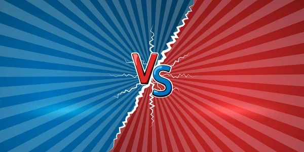 Konzept von versus. Entwurfsvorlage für Gegenüberstellung, Konfrontation, Wettbewerb oder Herausforderung. Gegen Buchstaben auf Retro-Hintergrund. Vektorillustration — Stockillustration Konzept von versus. Entwurfsvorlage für Gegenüberstellung, Konfrontation, Wettbewerb oder Herausforderung. Gegen Buchstaben auf Retro-Hintergrund. Vektorillustration — Stockvektor