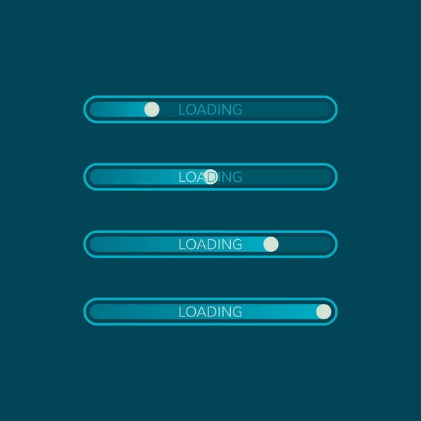 Icono de barra de carga. Elemento creativo de diseño web. Cargando progreso del sitio web. Ilustración vectorial — Vector de stock
