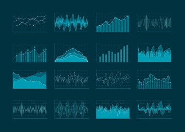İş analizi ve istatistik diyagramları. Veri Hayatinizda mali grafik Infographic kavramı, grafik ve çizim. Vektör çizim  