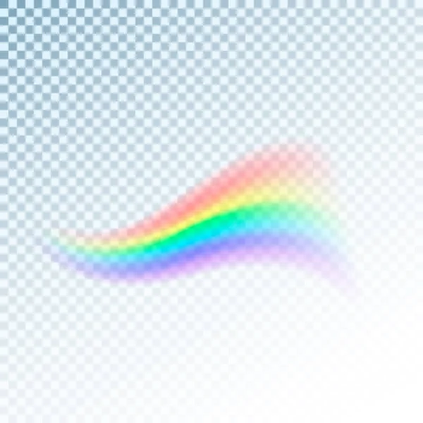 Gökkuşağı simgesi. Soyut renkli spektrum ışık. Saydam arka plan üzerinde izole vektör çizim — Stok Vektör