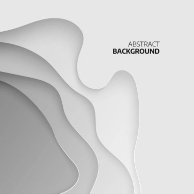 Topografik arka plan. 3D kağıt katmanları. Soyut kağıt arka plan sanat tasarlamak Web sitesi şablonu için kes. Topografya Haritası kavram. Vektör çizim