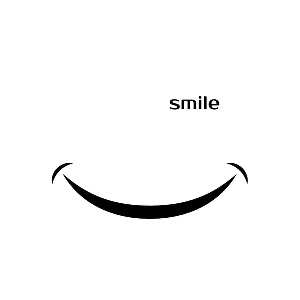 Χαμόγελο εικονίδιο σε άσπρο φόντο. Εικονογράφηση διάνυσμα που απομονώνονται σε λευκό φόντο — Διανυσματικό Αρχείο