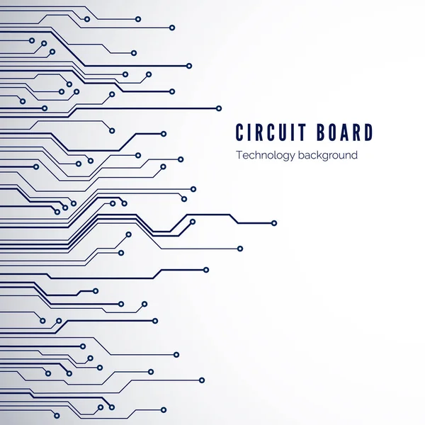 Circuit board. Motherboard connection. Science and technology design. Vector illustration — Stok Vektör