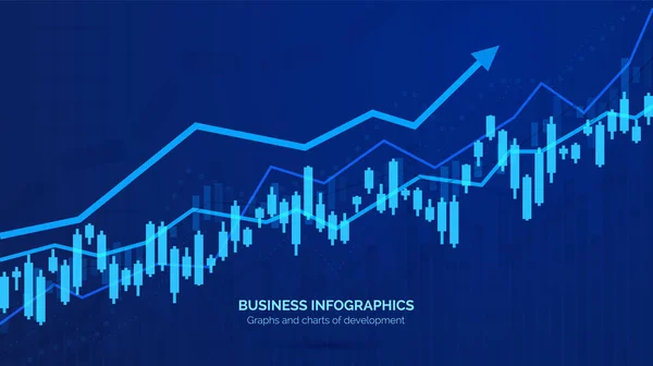 График или диаграмма бизнес-данных. Абстрактная статистическая диаграмма. Разработка изобретения успеха. Вектор — стоковый вектор