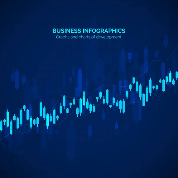 Business data statistic. Financial graph chart. Graph chart of stock market investment trading. Abstract analisys and statistic diagram. vector illustration — Stock Vector