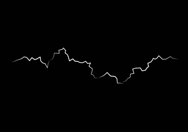 Witte Bliksemschicht Heldere Lichteffecten Thunderbolt Donkere Achtergrond Vector — Stockvector