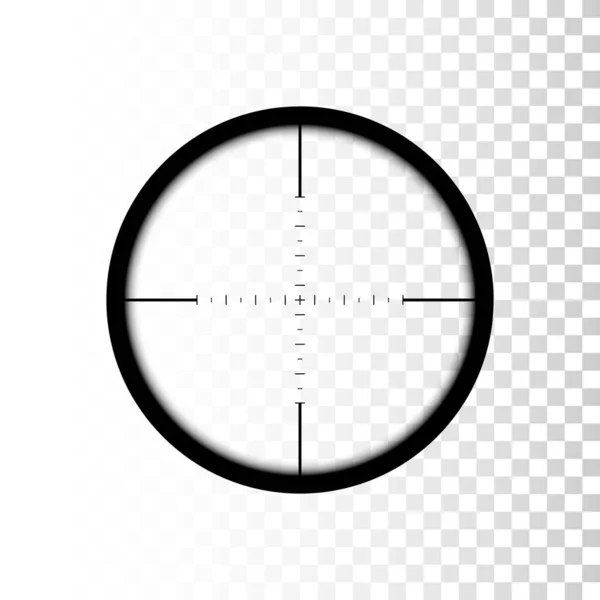 Sniper Scope Concentrer Sur Cible Par Sniper Portée Vecteur — Image vectorielle