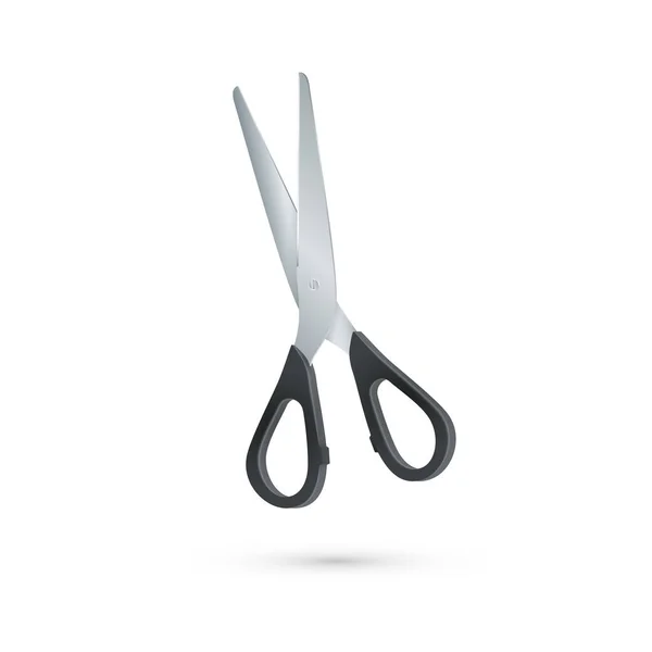 Scissors Isolated White Background Open Scissors Vector — Stock Vector