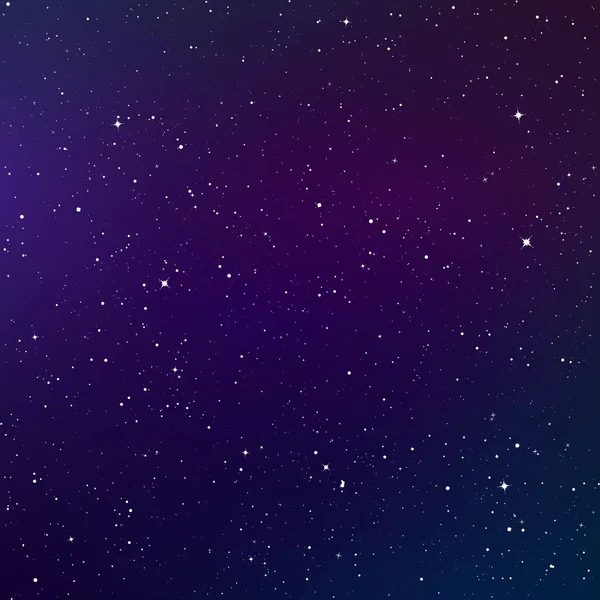 Cielo Oscuro Nocturno Fondo Color Cielo Estrellado Espacio Infinito Con — Vector de stock