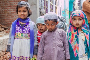 Lucknow, Hindistan - 3 Şubat 2017: Lucknow, Uttar Pradesh Eyaleti, Hindistan