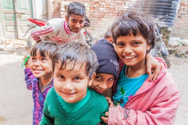 Lucknow, Hindistan - 3 Şubat 2017: Lucknow, Uttar Pradesh Eyaleti, Hindistan