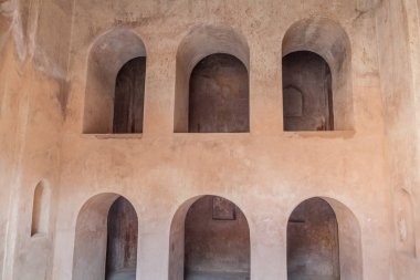 Baori (iyi adımlar) Lucknow, Uttar Pradesh state, Hindistan 'daki Bara Imambara kompleksinde