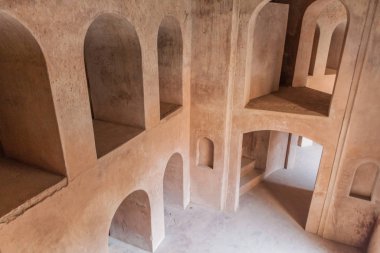 Baori (iyi adımlar) Lucknow, Uttar Pradesh state, Hindistan 'daki Bara Imambara kompleksinde