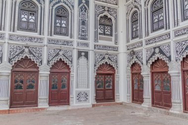 LUCKNOW, INDIA - FEBRUARY 3, 2017: Interior of Chota Imambara in Lucknow, Uttar Pradesh state, India clipart