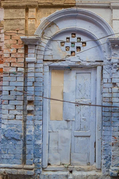 Old Wooden Door Lucknow Uttar Pradesh State India — ストック写真