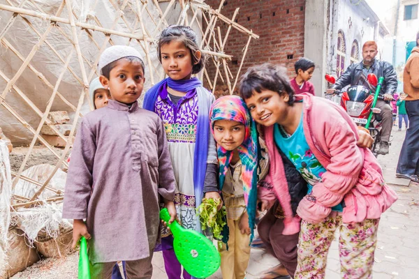 Lucknow India February 2017 Local Children Lucknow Uttar Pradesh State — Stock Photo, Image