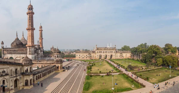 Lucknow India Febrero 2017 Mezquita Asfi Complejo Bara Imambara Lucknow —  Fotos de Stock