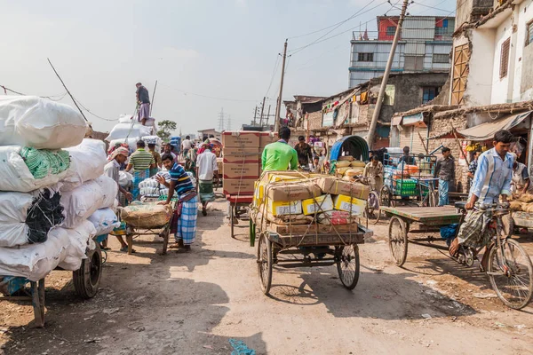 Dhaka Bangladesh Novembre 2016 Traffico Sadarghat Gabtoli Road Nel Centro — Foto Stock