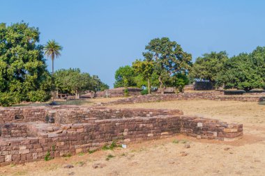 Sanchi 'nin Budist kalıntıları, Madhya Pradesh, Hindistan