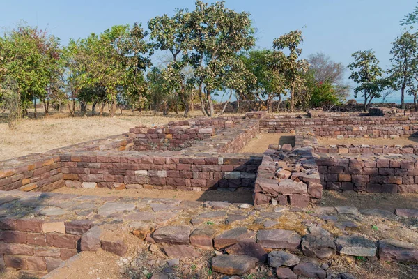 Ruiny Buddyjskich Stron Sanchi Madhya Pradesh Indie — Zdjęcie stockowe
