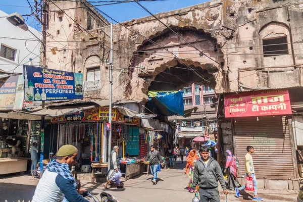 Бхопал Індія Лютого 2017 Стародавні Ворота Центрі Міста Бхопаль Штат — стокове фото