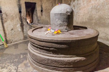 Ellora, Hindistan - 7 Şubat 2017: Kailasa Tapınağı, Maharasthra Eyaleti, Hindistan