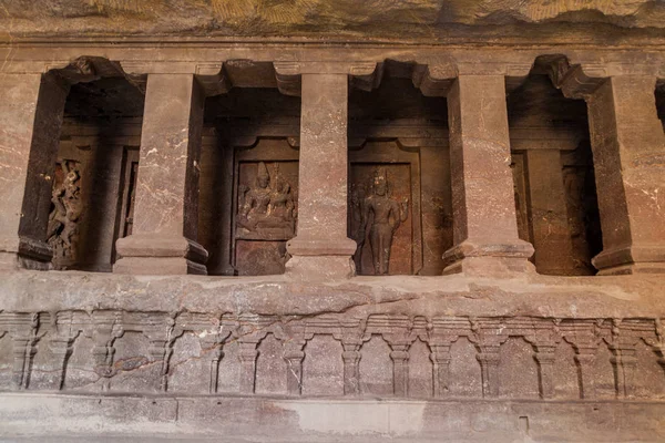 Arcos Templo Kailasa Ellora Estado Maharasthra India — Foto de Stock