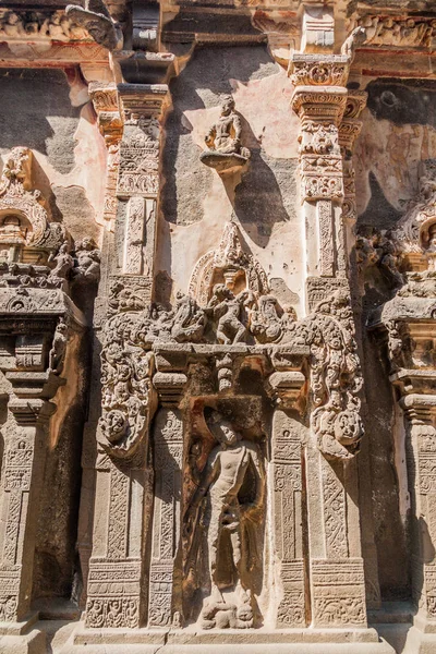 Esculturas Templo Kailasa Ellora Maharasthra Índia — Fotografia de Stock
