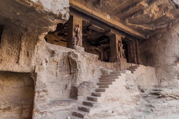 Ellora India Februari 2017 Detail Van Kailasa Tempel Ellora Maharasthra — Stockfoto