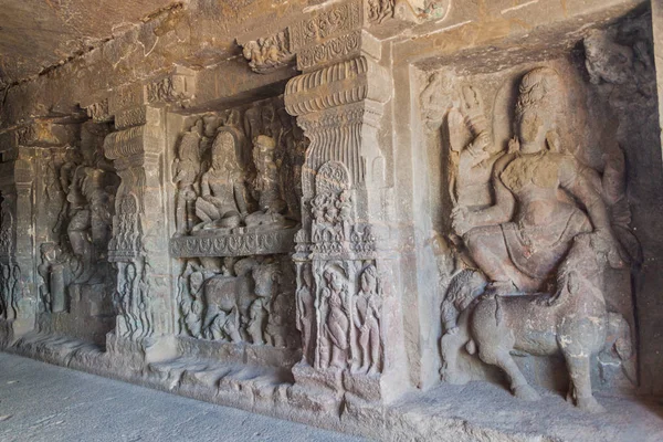 Ellora India Febrero 2017 Tallados Cueva Das Avatara Diez Encarnaciones — Foto de Stock