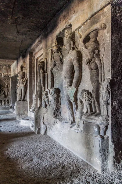 Ellora India Febrero 2017 Tallados Cueva Das Avatara Diez Encarnaciones — Foto de Stock
