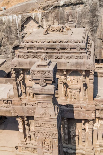 Carved Kailasa Temple Ellora Maharasthra State India — Stock Photo, Image