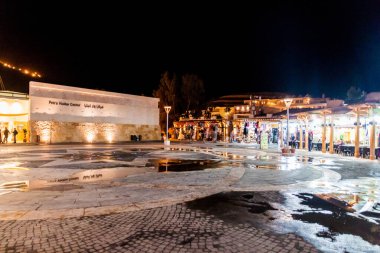 Petra, Ürdün - 22 Mart 2017: Ziyaret Merkezi ve Petra, Ürdün arkeoloji sahasına giriş