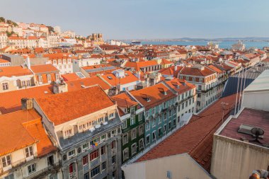 Lizbon silueti şehir merkezi, Portekiz