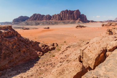 manzara, wadi rum çölün, jordan