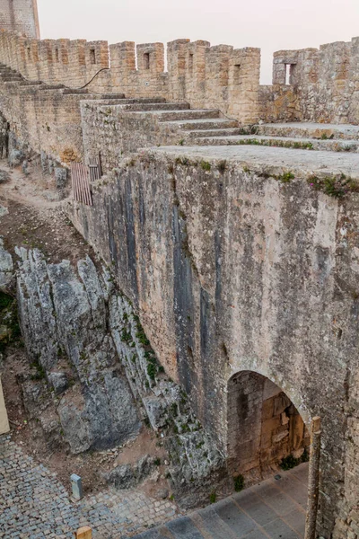 Murallas Fortificación Del Pueblo Obidos Portugal — Foto de Stock