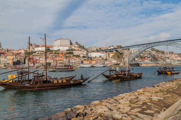 Porto Portugalia Października 2017 Most Dom Luis Przez Rzekę Douro — Zdjęcie stockowe