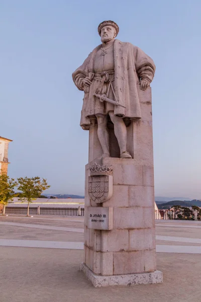 Coimbra Portugal Octubre 2017 Estatua Joao Iii Juan Iii Portugal — Foto de Stock