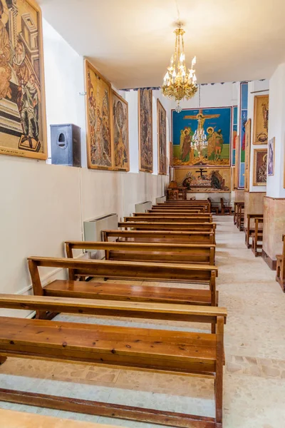 Madaba Jordania Marzo 2017 Interior Iglesia San Jorge Madaba Jordania —  Fotos de Stock