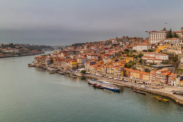 Krajobraz Porto Rzeką Douro Portugalia — Zdjęcie stockowe