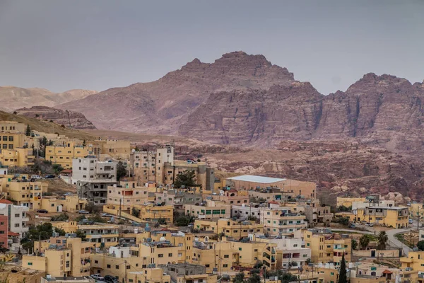 Wadi Musa Ville Située Près Site Archéologique Petra Jordanie — Photo