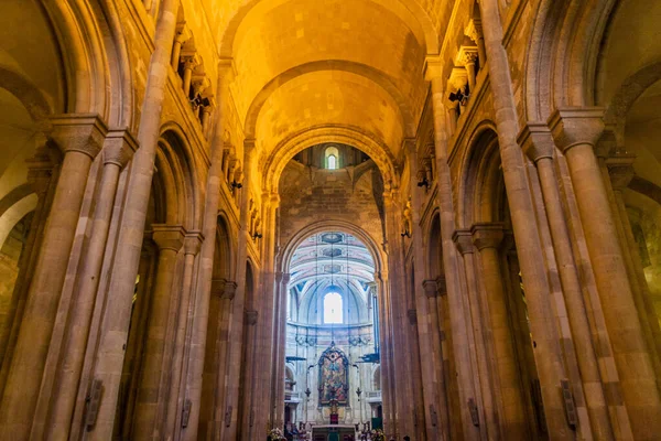 Lisbona Portogallo Ottobre 2017 Interno Della Cattedrale Metropolitana Santa Maria — Foto Stock