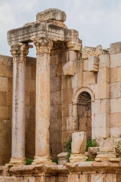 Ruïnes Van Het Zuidelijk Theater Jerash Jordanië — Stockfoto