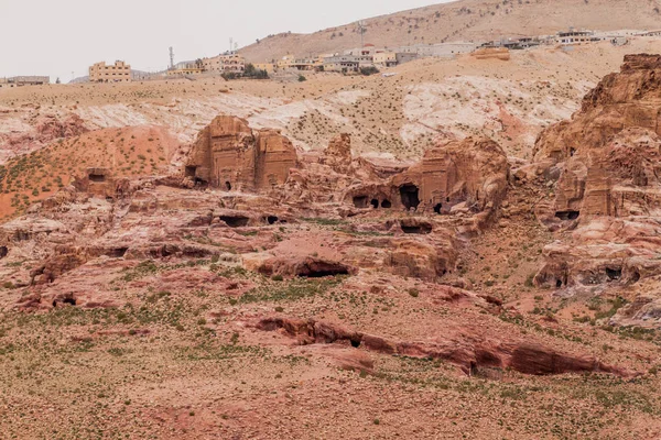 Tombs Ancient City Petra Jordan — Stock Photo, Image