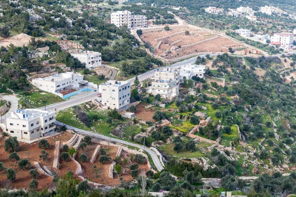 Aerial View Ajloun Town Suburbs Jordan — ストック写真