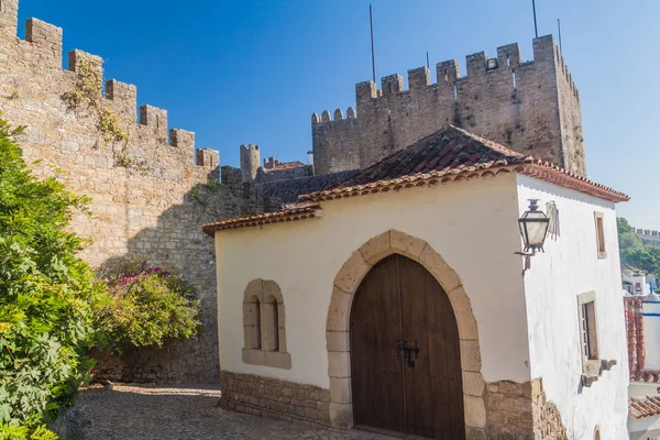 Portekiz Obidos Köyündeki Tahkim Duvarları — Stok fotoğraf